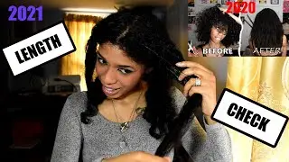 LENGTH CHECK &TRIM!! || Straightening My Hair Again After Another Year