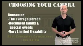 Consumer vs Prosumer Camcorders - Cinematography filmmaking tips for beginning filmmakers