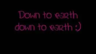 Justin Bieber Down To Earth lyrics