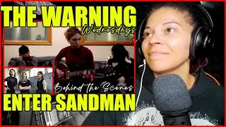 The Warning - Enter Sandman Behind The Scenes (Music Video & Studio) | Reaction