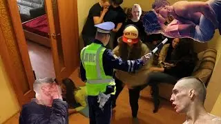 Дикобраз. Вписка с приключениями. Разбитое ебало, секс и ГИБДД