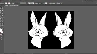 create this beautiful rabbit  in Adobe illustrator.#tutorial #adobeillustrator