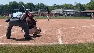 Video: Port Byron pitcher Nikki Namisniak ends the inning with a strike out