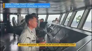 BAKAMLA USIR KAPAL COAST GURD CHINA DARI LAUT NATUNA UTARA