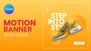 Motion Graphic Banner in Canva [Free] || Canva Tutorial