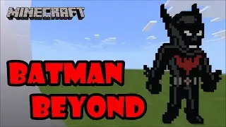 Minecraft | How to build Terry McGinnis Batman (Batman Beyond) | Pixel Art Tutorial
