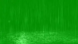 Rain Drops Fall in Puddles