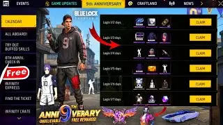 9th Free Bundle + Bluelock Chapter 2 All Free Rewards 🤯 Next Magic Cube Store Update Free Fire 