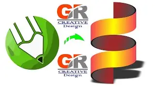swirl logo design in coreldraw #logo #corel #tutorial #3d #coreldesign #coreldrawtutorial #art