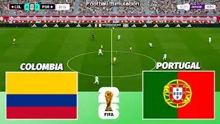 🔴 LIVE | Colombia vs Portugal - FIFA World Cup 2026 | PES 21 Simulation