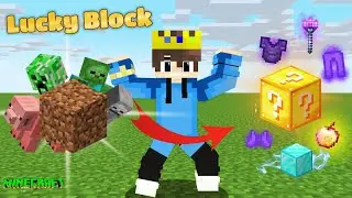 Minecraft BUT Everything Drops LUCKY BLOCK