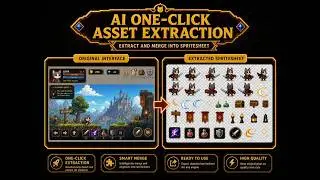 How to use AI Extract UI Elements - generate a scene into a sprite bitmap