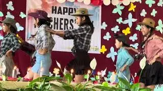 Cowboy Yodel dance on Teachers day