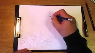 Как рисовать Новогодний вечер в городе. Часть 1. Урок 42