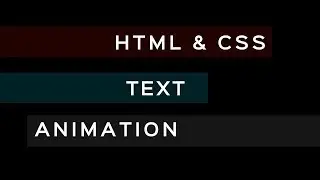 Html Text Animation