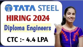 Tata steel requirement 2024।।CTC 4.4 LPA।।Vlogger Payu