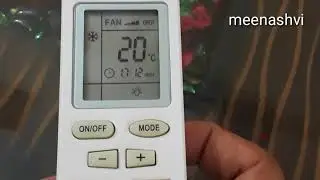 How to use sleep mode in split ac remote