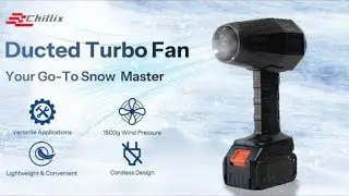 Chillix Turbo Fan: Powerful 1250W Cleaning Solution with 20000mAh Battery & Precision Control