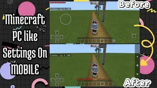 ✨ How to Play Minecraft like PC on MOBILE! (Settings)