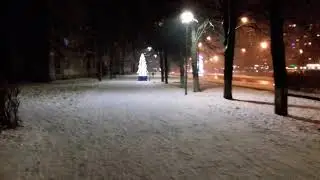 Первый снег за 2 недели!
