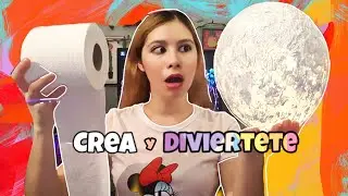 Como hacer una luna Lampara con papel de baño / Lamparita Que Ilumina -hecha en casa💡