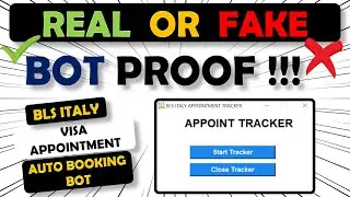 REAL OR FAKE PROOF VIDEO Fastest BLS italy visa appointment Bot | Auto Booking BOT