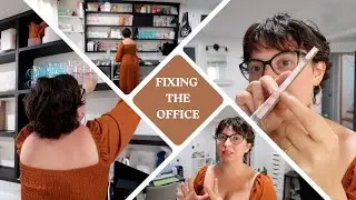 Organizing The Office Again (Chatty vlog) - Studio Vlog #008 (Small Etsy Shop)
