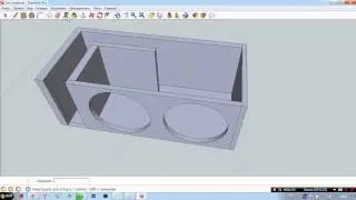 Рисуем короб для сабвуфера в SketchUp