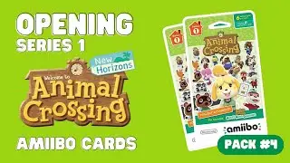 Opening Animal Crossing Amiibo Cards Series 1, Pack 4