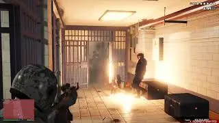GTA 5 - Police Station Heist + Six Star Escape