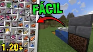 GRANJA AUTOMÁTICA DE PESCA 🎣 ¡La mejor granja para el inicio de tu partida! | Minecraft 1.20