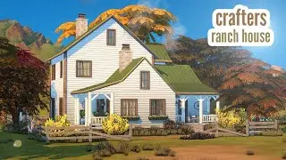crafters ranch house \\ The Sims 4 CC speed build