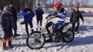 Тренировка секции мотокросса. 9 марта 2016