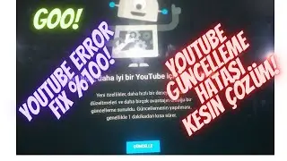 Youtube Güncelleme sorunu Kalıcı çözüm / Youtube Uptade Error fix %100