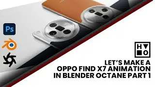 Let's make an oppo find x7 animation in Blender Octane - Blender Octane Live Tutorial - Part 1