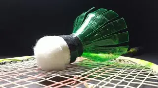 How to make shuttlecock with plastic bottle