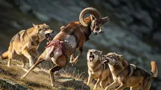 This Ram is leaving a whole Pack of Wolves behind! Mouflon - Agile mountain acrobat!