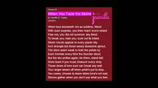 Sonnet II: WHEN YOU FACE THE STORM #love