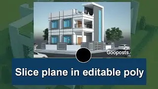Slice plane in editable poly in 3Ds Max - 3Ds Max Tutorial in Urdu / Hindi
