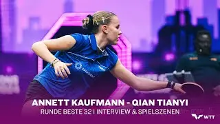 Annett Kaufmann - Qian Tianyi I WTT Champions 2024 Frankfurt