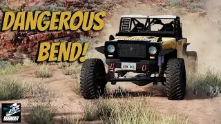 CRAWLING AROUND THE MOST DANGEROUS BEND! ON BEAMNG DRIVE