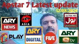 Apstar 7 Latest update || C Band Dish antenna || channel list 12:08:2024