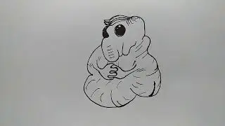 ЖДУН Homunculus loxodontus SPEEDPAINT - Как нарисовать ЖДУНА