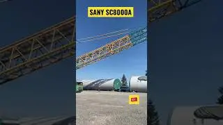 Sany SC8000A paletli vinç nakil ediliyor 