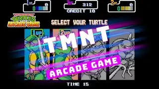 Teenage Mutant Ninja Turtles TMNT - Arcade Game - Playthrough - 2 Player Leonardo and Michelangelo