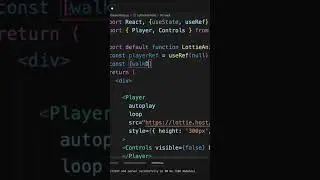 Easy! Lottie Animation Actions using React Hooks