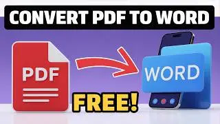 How to Convert PDF to Word 100% FREE in 2026 (Convert PDF to Word Tutorial)