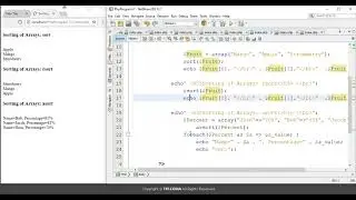 19 Sorting of array and Foreach loop