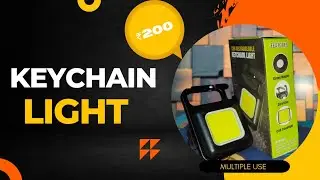 Keychain light for multipurpose use