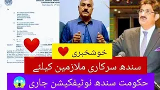 Good News❣️ Govt Sindh Notification for Sindh employees alliance pension reforms DRA salary increase